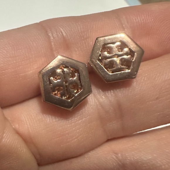Tory Burch Jewelry - Tory Burch Rose Gold Tone earrings